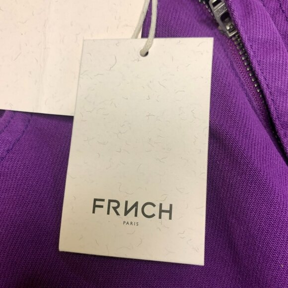 NEW FRNCH Paris Aline Violet Jeans Women’s Size 28 Wide Leg High Waisted Rise - Picture 11 of 15